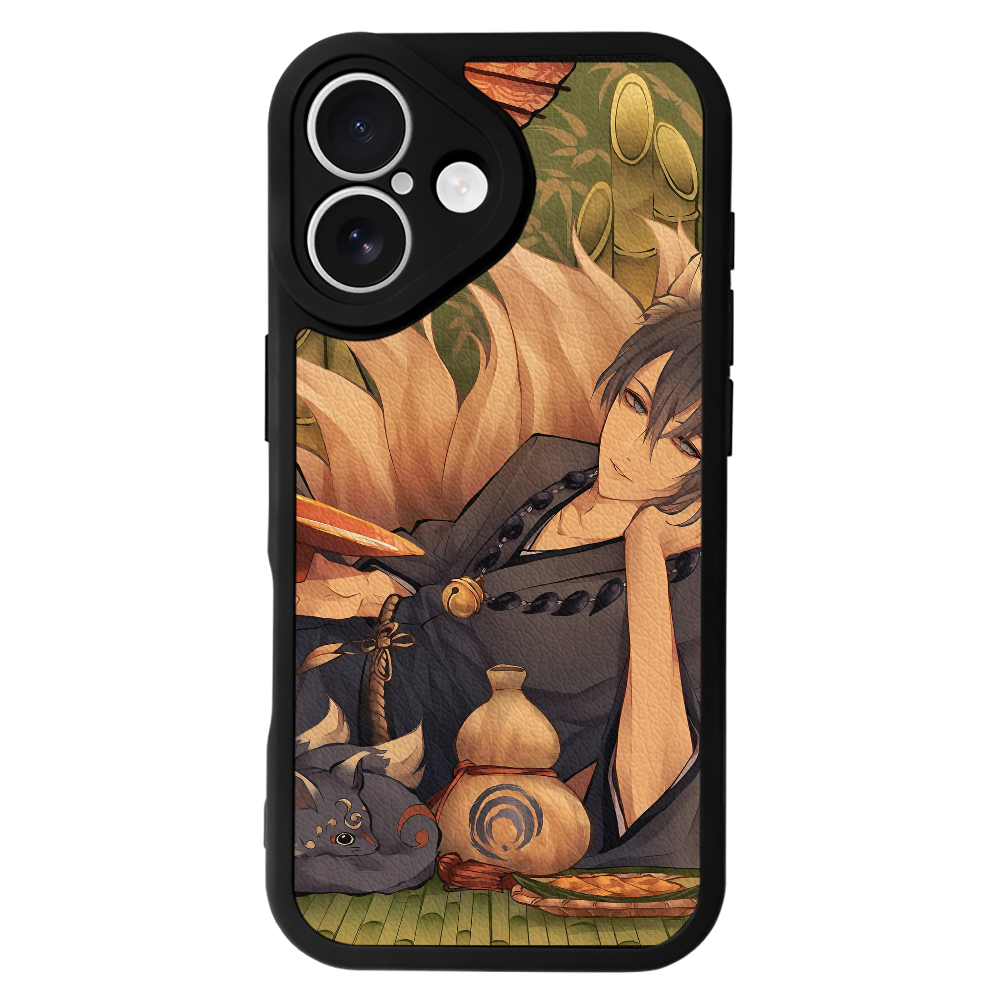 （画像用） 刀剣乱舞 Touken Ranbu 【iPhone 16シリーズ対応】シリコンスマホケース（レザー調） 材質：シリコン